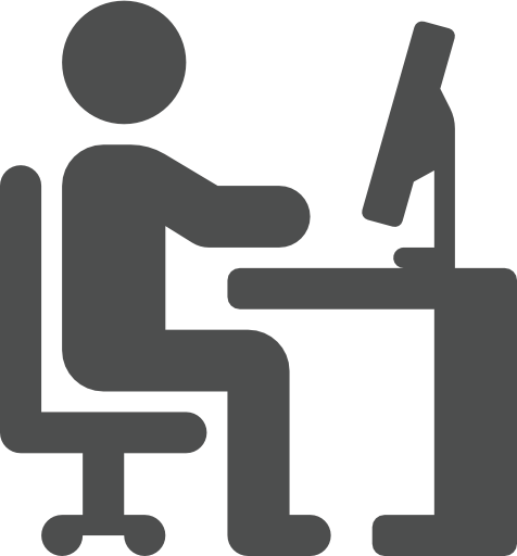 Hybrid work icon Hybrid working