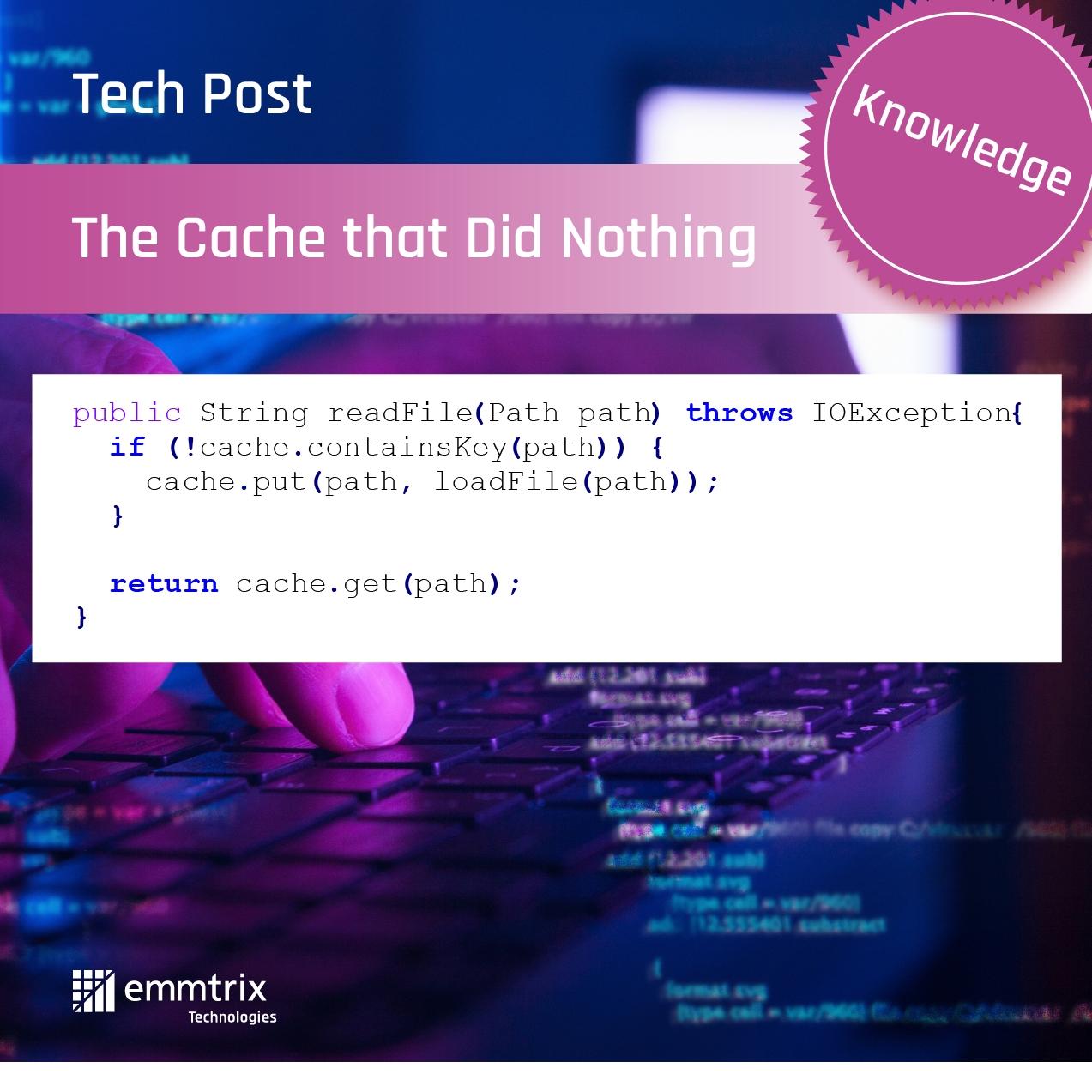 The Cache that Did Nothing