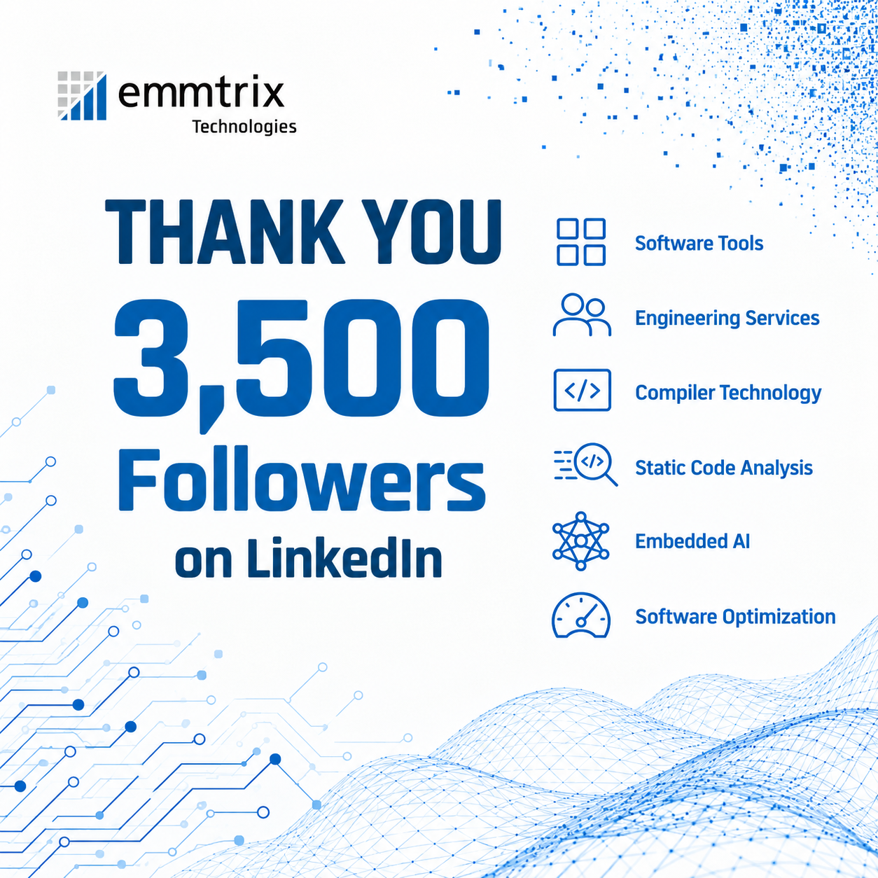 3,500 Followers on LinkedIn. Thank You!